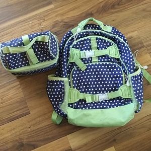 Pottery Barn Backpack and Lunch Box